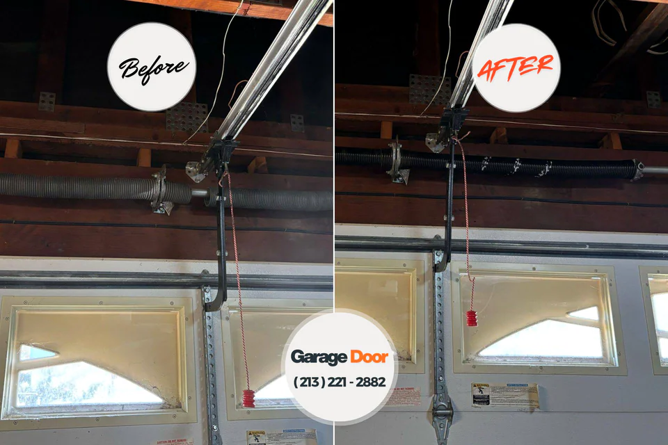 Before and after: garage door company North Logan, UT